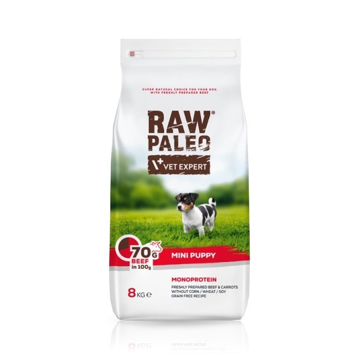 VetExpert Raw Paleo wołowina puppy małe rasy 2,5 kg