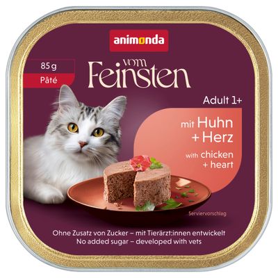 Animonda Vom Feinsten kurczak, serca w sosie adult 85 g × 32