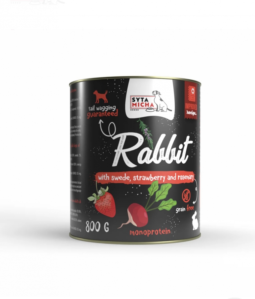 Syta Micha wet królik adult 800 g