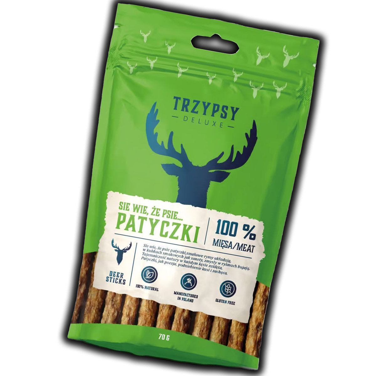 Trzy Psy TrzyPsy Deluxe jeleń 70 g