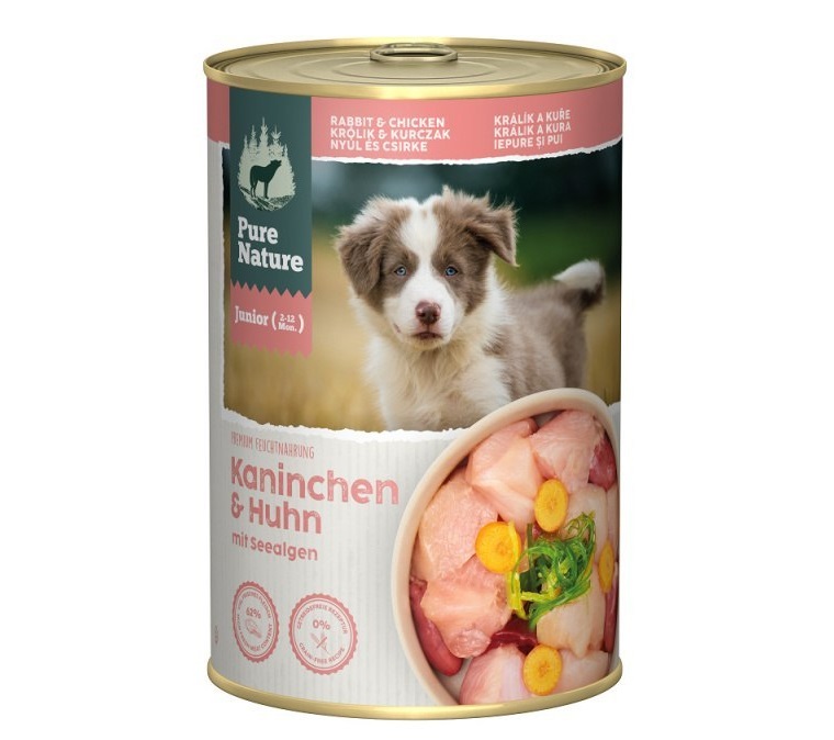 Pure Nature królik, kurczak junior 400 g