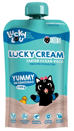 Lucky Lou Lucky Cream ryby kitten 125 g