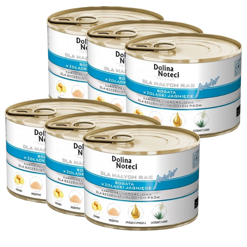 Dolina Noteci Premium jagnięcina junior małe rasy 185 g × 6