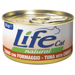 Life Cat Natural tuńczyk, ser w bulionie 85 g