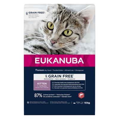 Eukanuba Grain Free łosoś kitten 10 kg