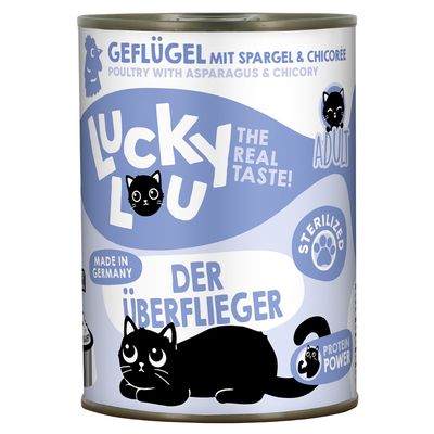 Lucky Lou Sterilised drób adult 400 g × 24