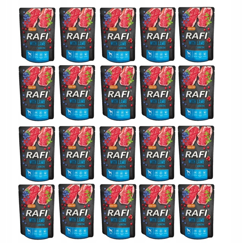 Rafi Rafi jagnięcina adult 300 g × 20