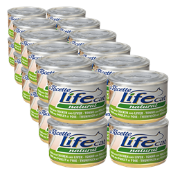 Life Cat Le Ricette kurczak, tuńczyk 150 g × 24