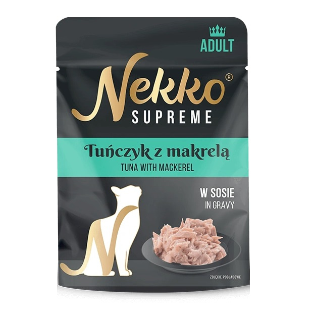 Nekko Supreme tuńczyk z makrelą w sosie adult 70 g