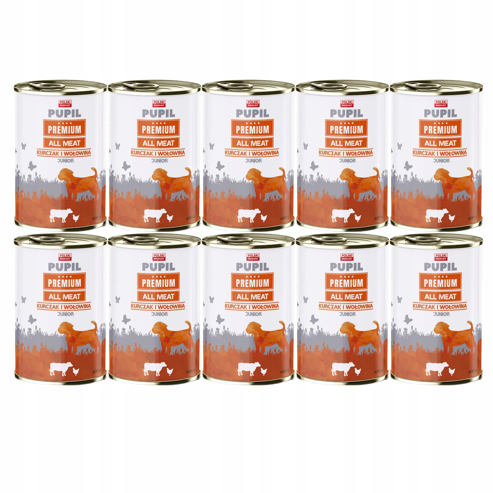 Pupil Premium All Meat kurczak, wołowina junior 400 g × 10