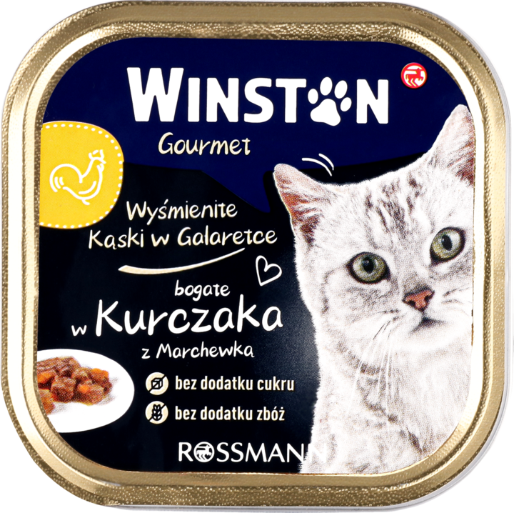 Winston Gourmet kurczak z marchewką w galaretce adult 100 g