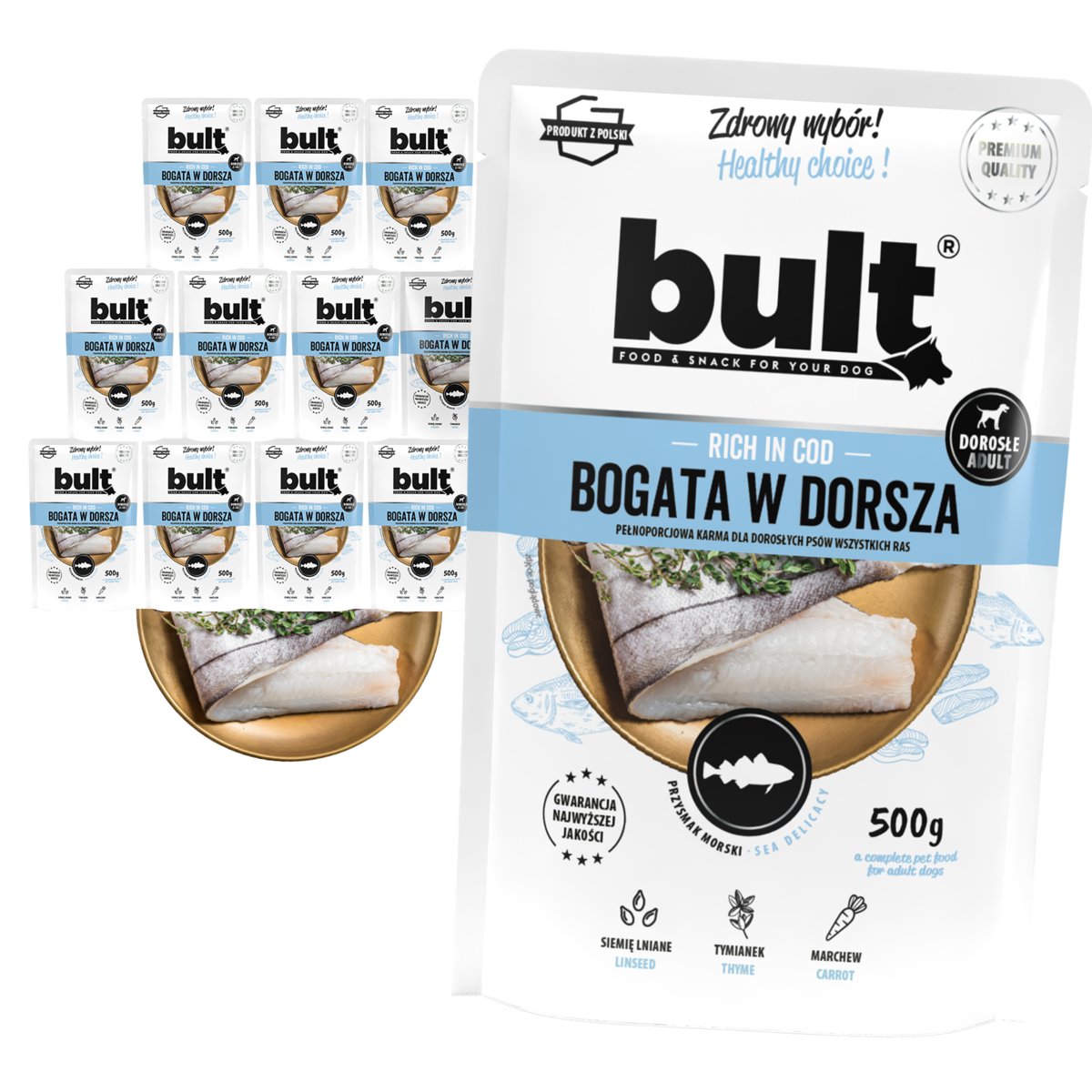 Bult dorsz adult 500 g × 12