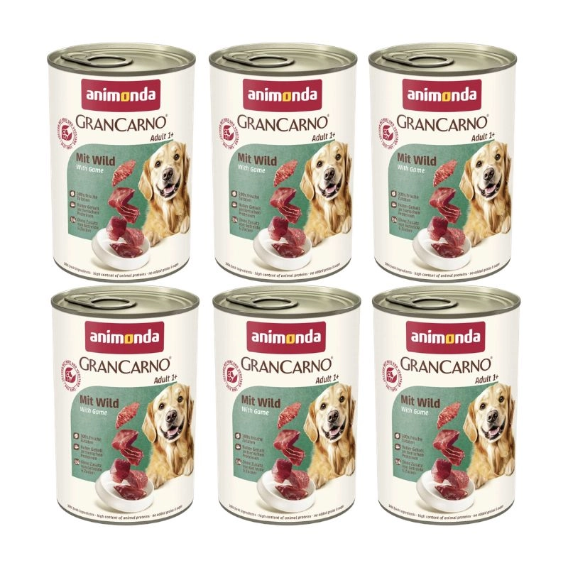 Animonda GranCarno dziczyzna adult 400 g × 6