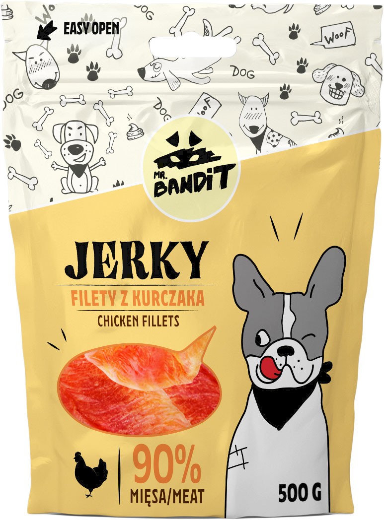 Mr. Bandit Jerky filety z kurczaka 500 g