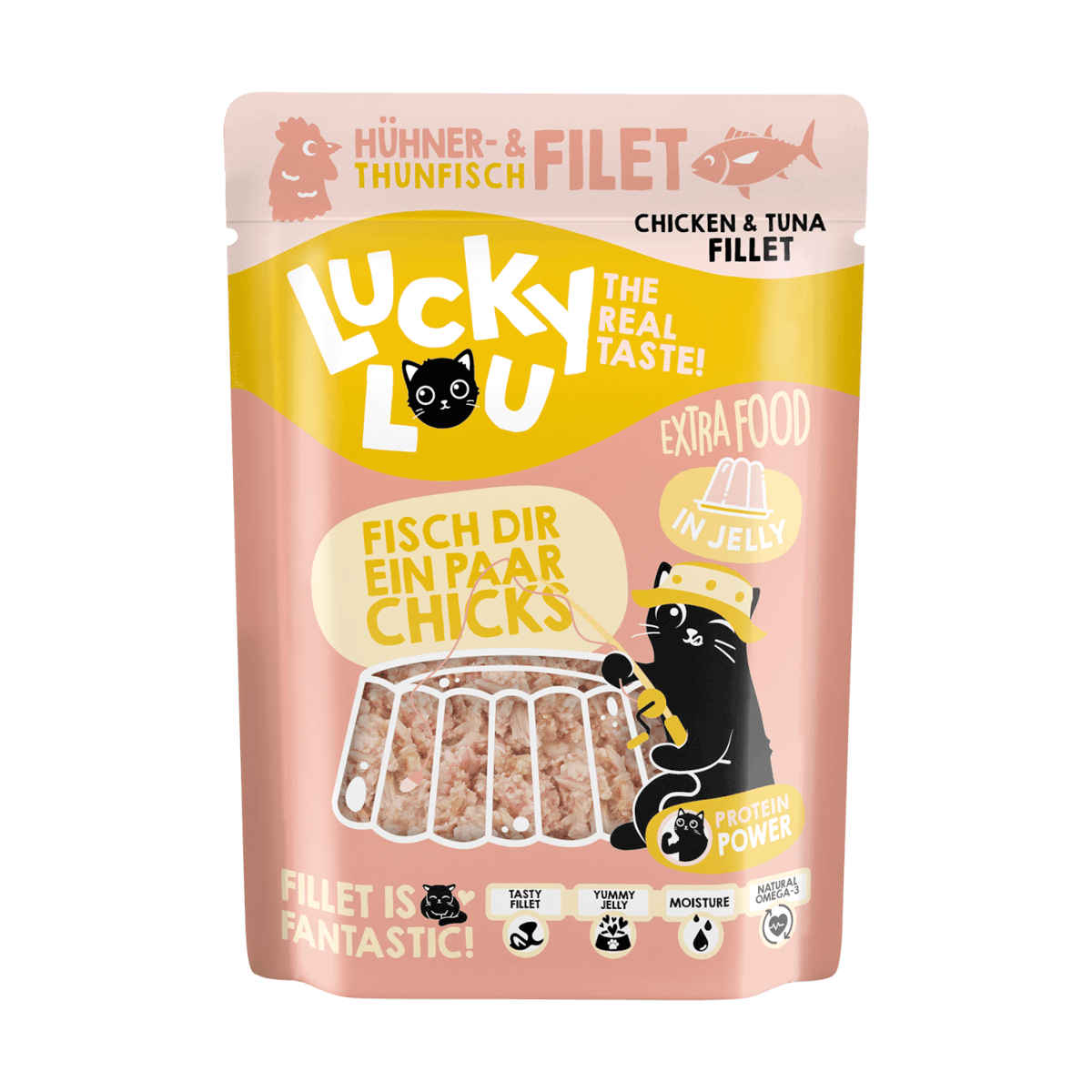 Lucky Lou Extrafood kurczak, tuńczyk w galaretce 70 g