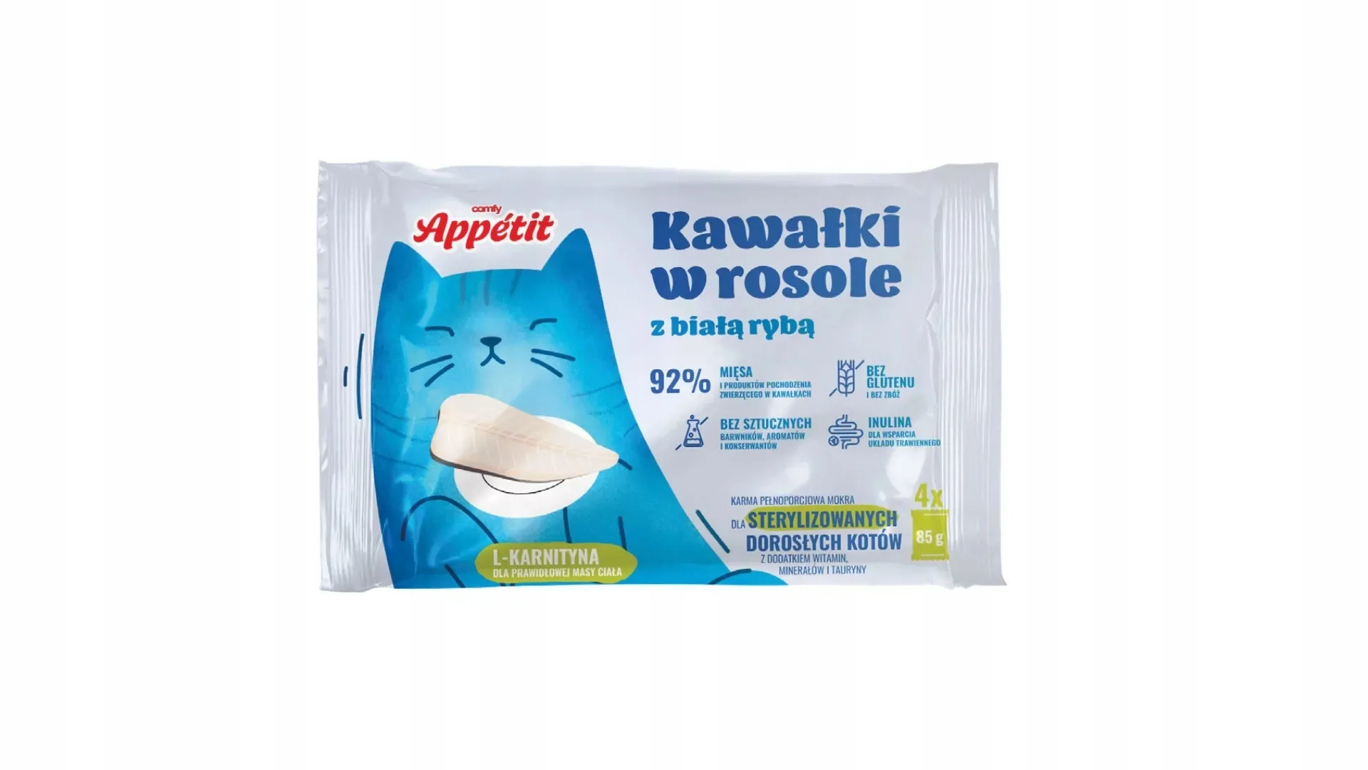 Comfy Appetit Sterilised ryba w bulionie 85 g × 4