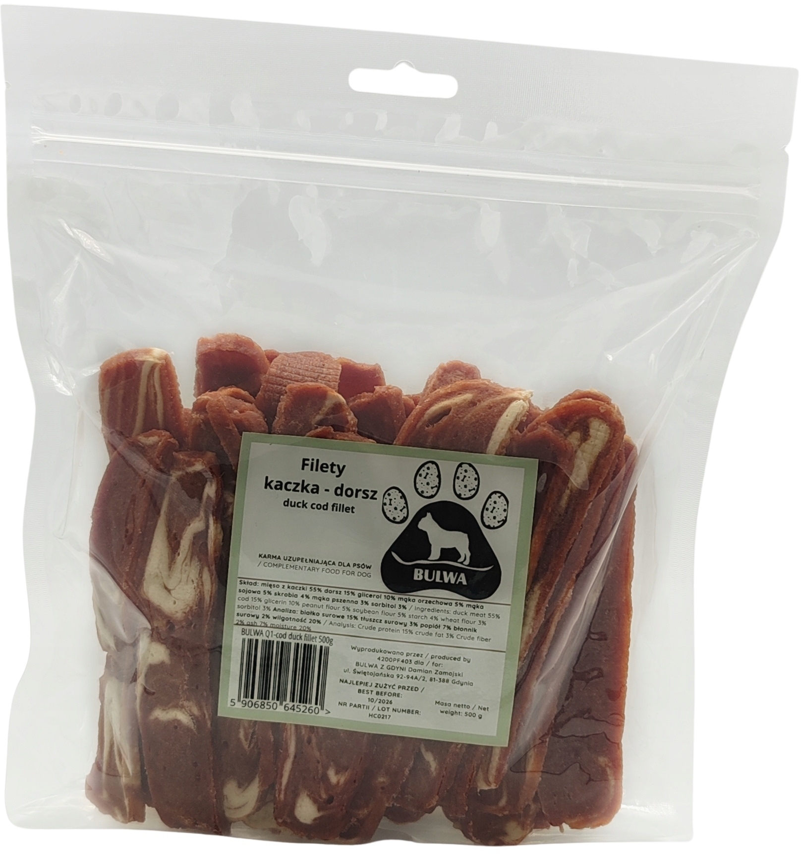 Bulwa kaczka, dorsz 500 g