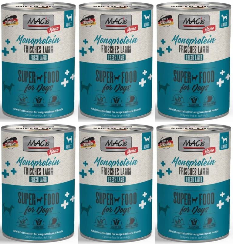 MAC's Monoprotein jagnięcina 400 g × 6