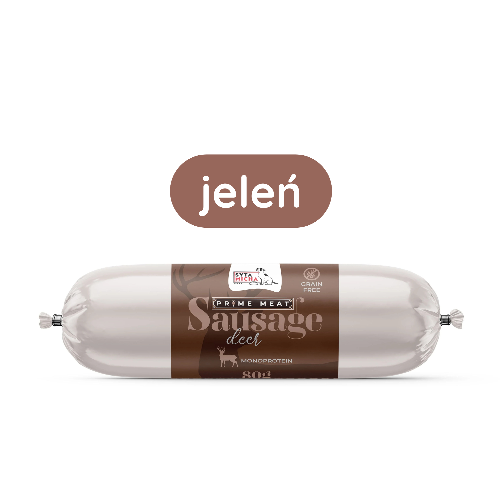 Syta Micha Prime Meat Sausage jeleń 80 g