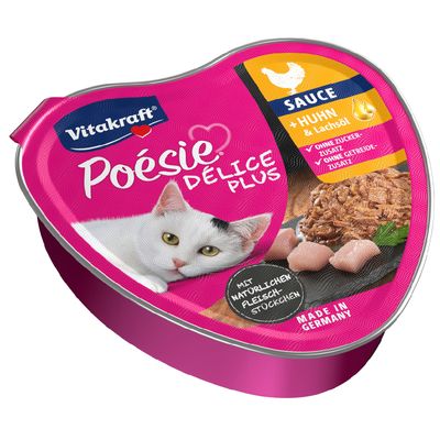 Vitakraft Poésie Délice Plus kurczak kawałki adult 85 g × 15
