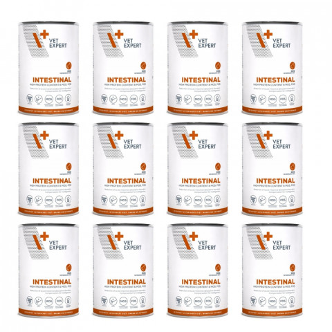 VetExpert Veterinary Diet Intestinal jagnięcina 400 g × 12