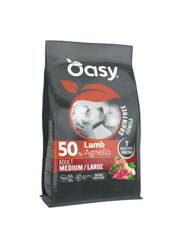 Oasy Grain Free jagnięcina adult średnie rasy, duże rasy 10 kg