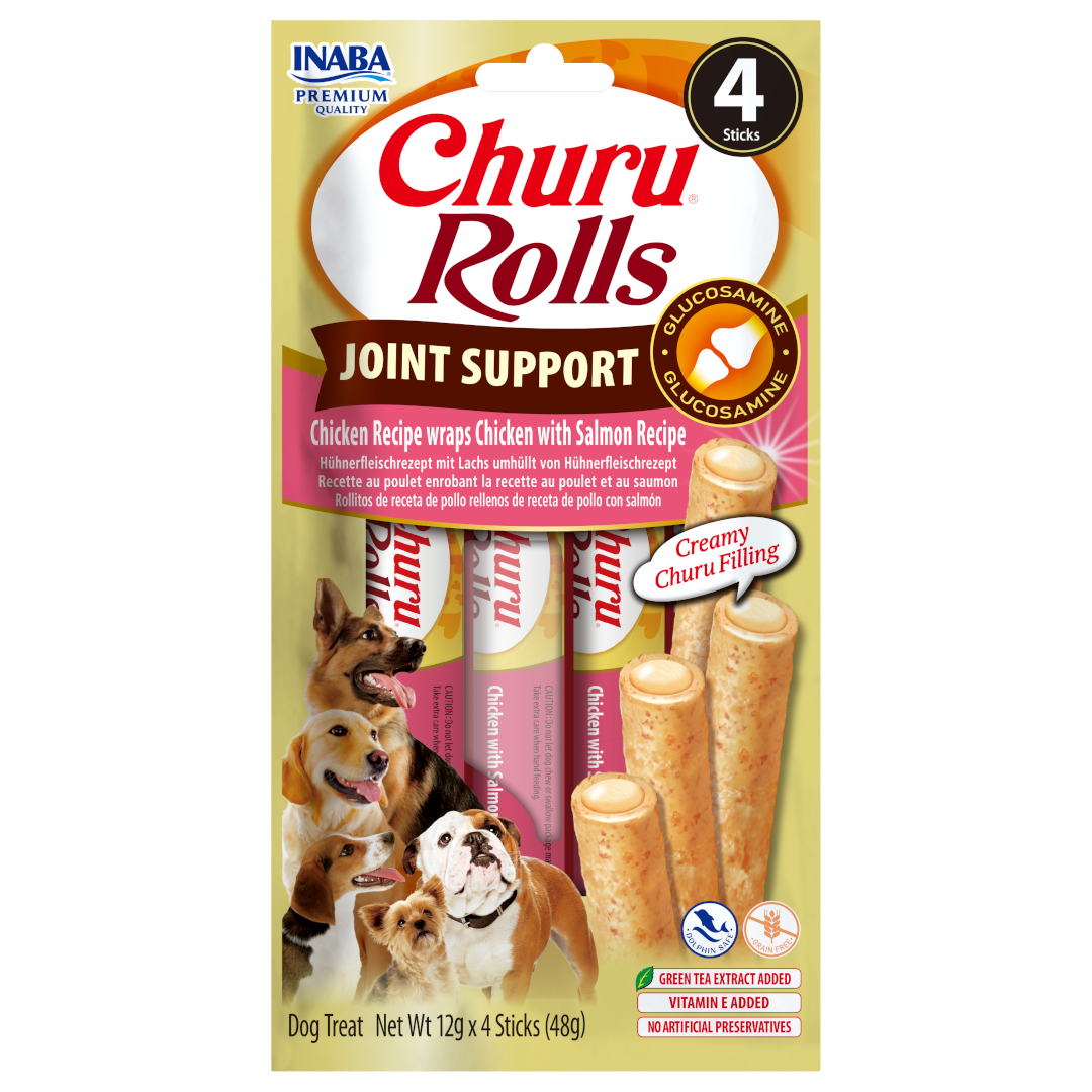 Inaba Churu Rolls kurczak, łosoś 12 g × 4