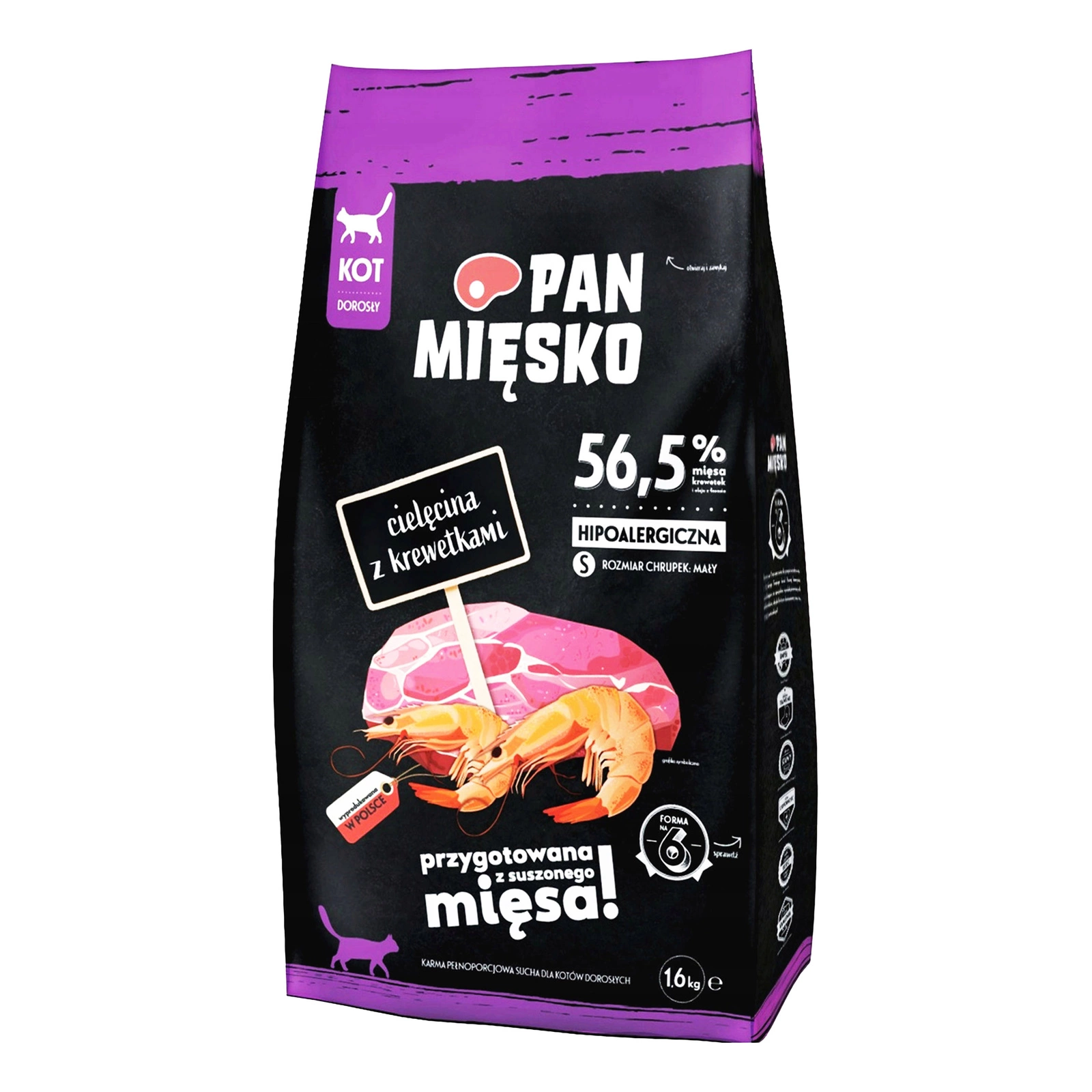 Pan Mięsko cielęcina, krewetki adult 1,6 kg