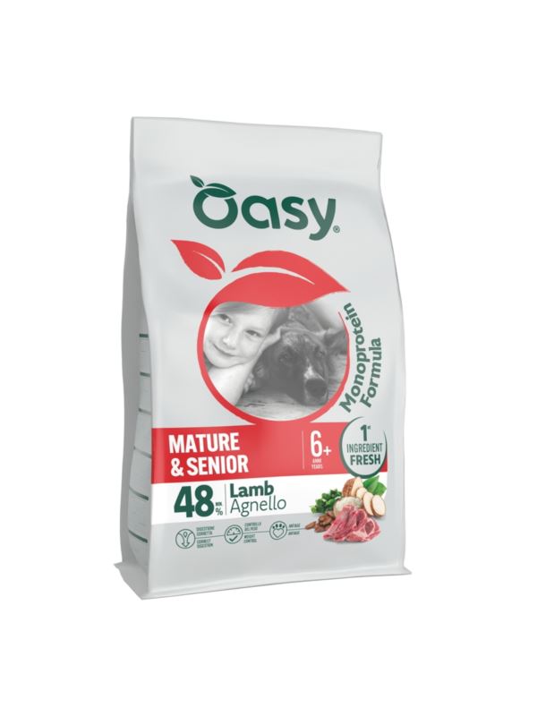 Oasy Monoprotein jagnięcina senior 10 kg