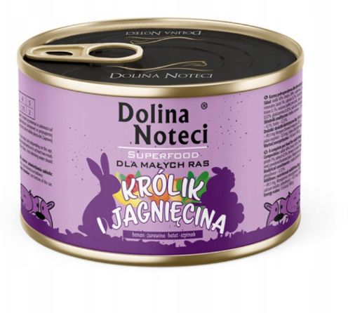 Dolina Noteci Superfood jagnięcina, królik adult małe rasy 185 g