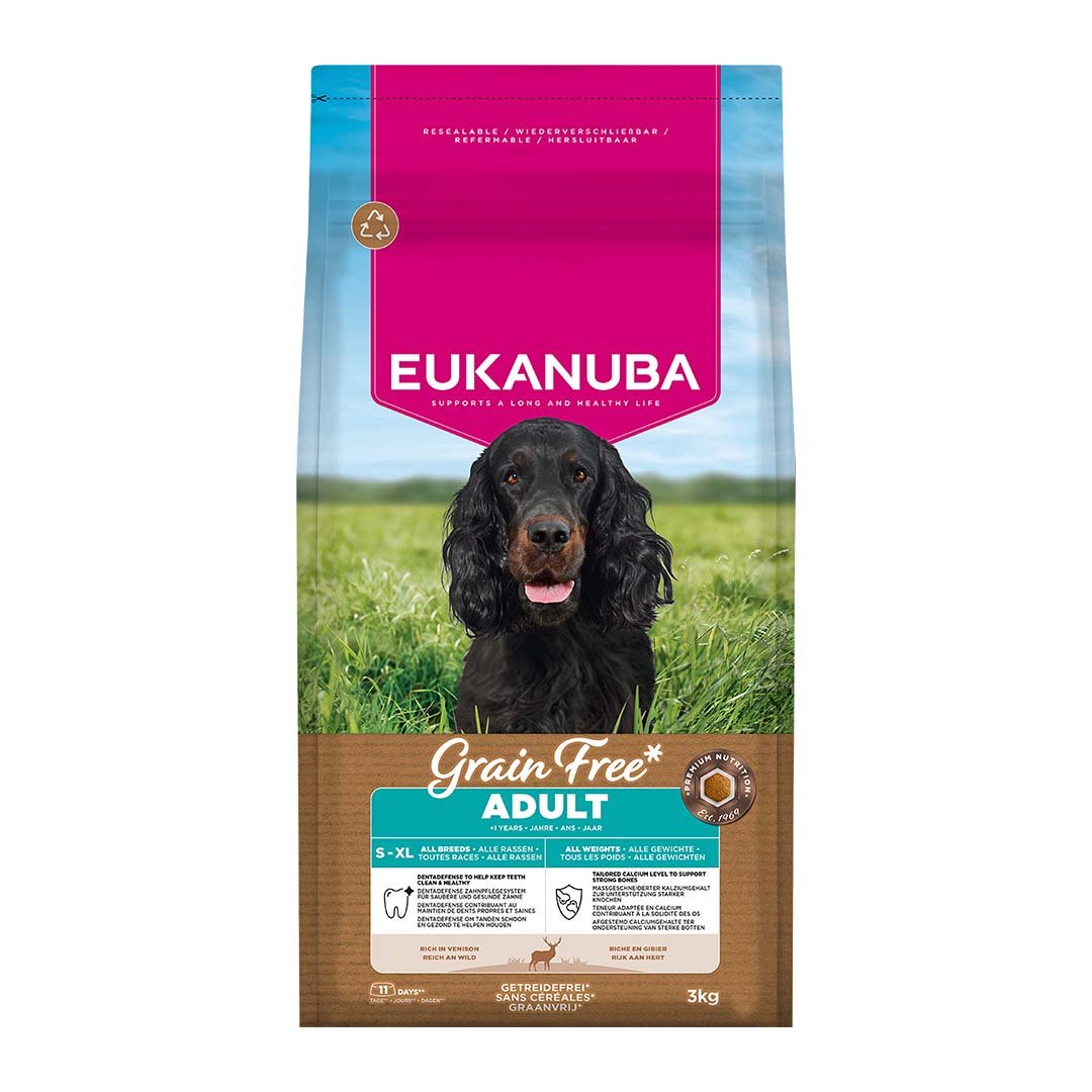 Eukanuba Grain Free dziczyzna adult 3 kg