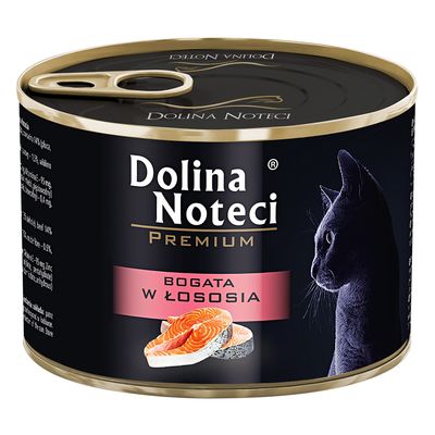 Dolina Noteci Premium łosoś kawałki adult 185 g × 12