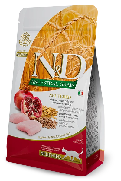 Farmina N&D Ancestral Grain Sterilised kurczak z granatem adult 5 kg