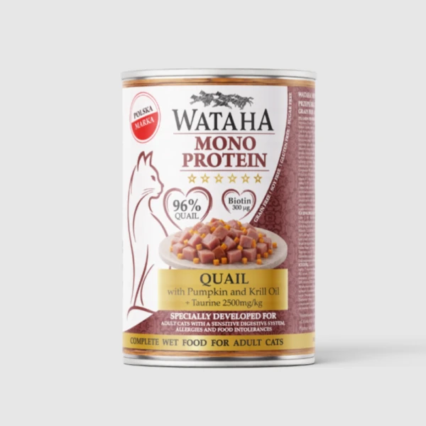 Wataha Mono przepiórka z dynią adult 400 g
