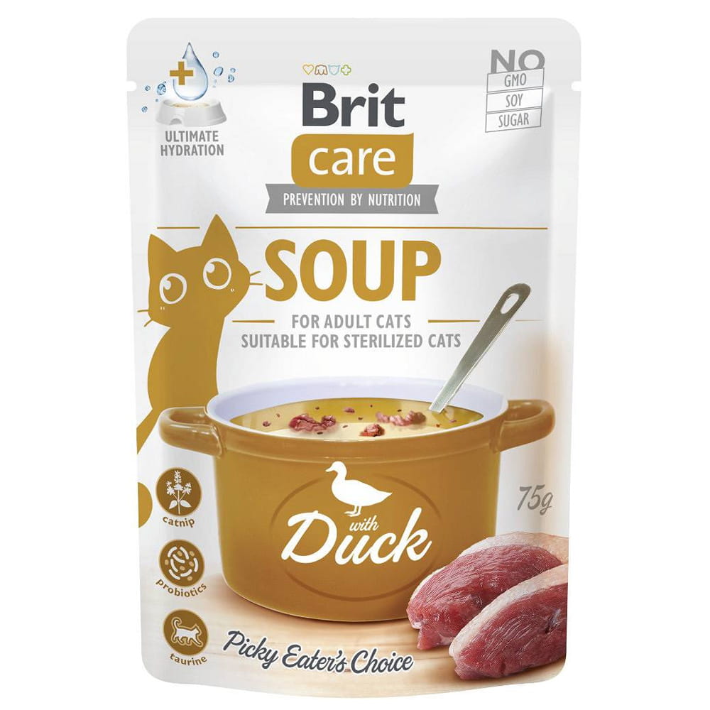 Brit Care Sterilised kaczka w bulionie adult 75 g