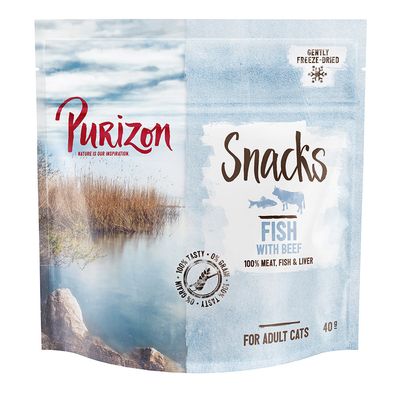 Purizon Snacks ryba, wołowina 40 g × 3