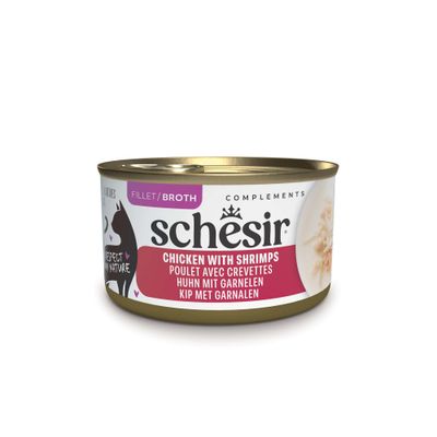Schesir Complements kurczak, krewetki w bulionie 70 g × 12