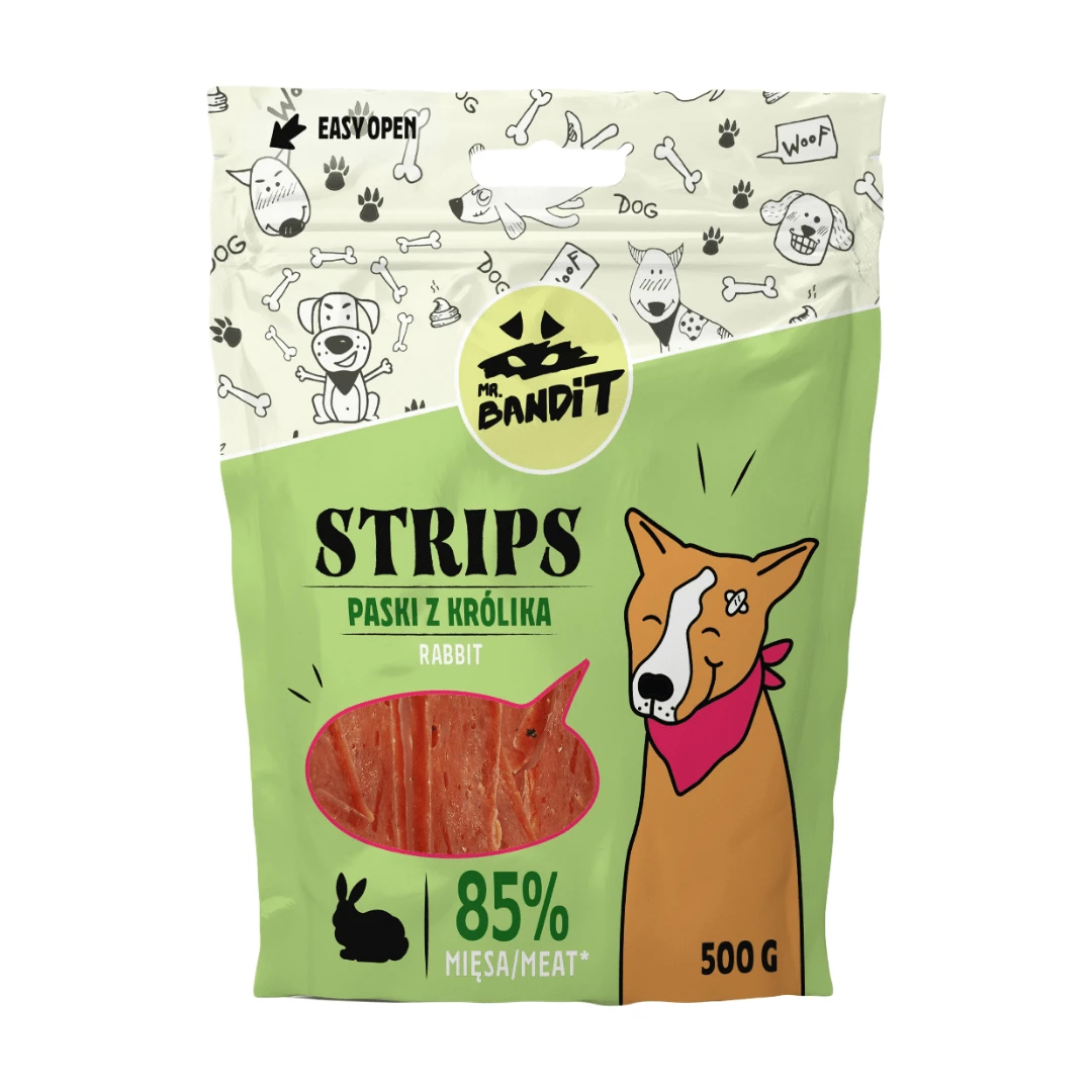 Mr. Bandit Strips królik adult 500 g