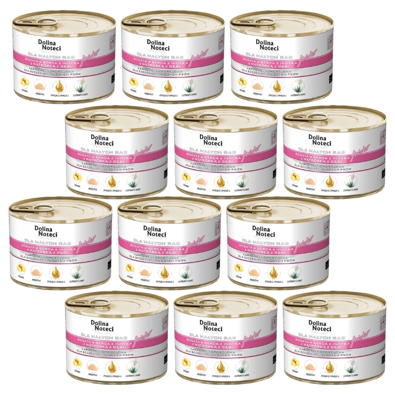 Dolina Noteci Junior gęś, indyk junior małe rasy 185 g × 12