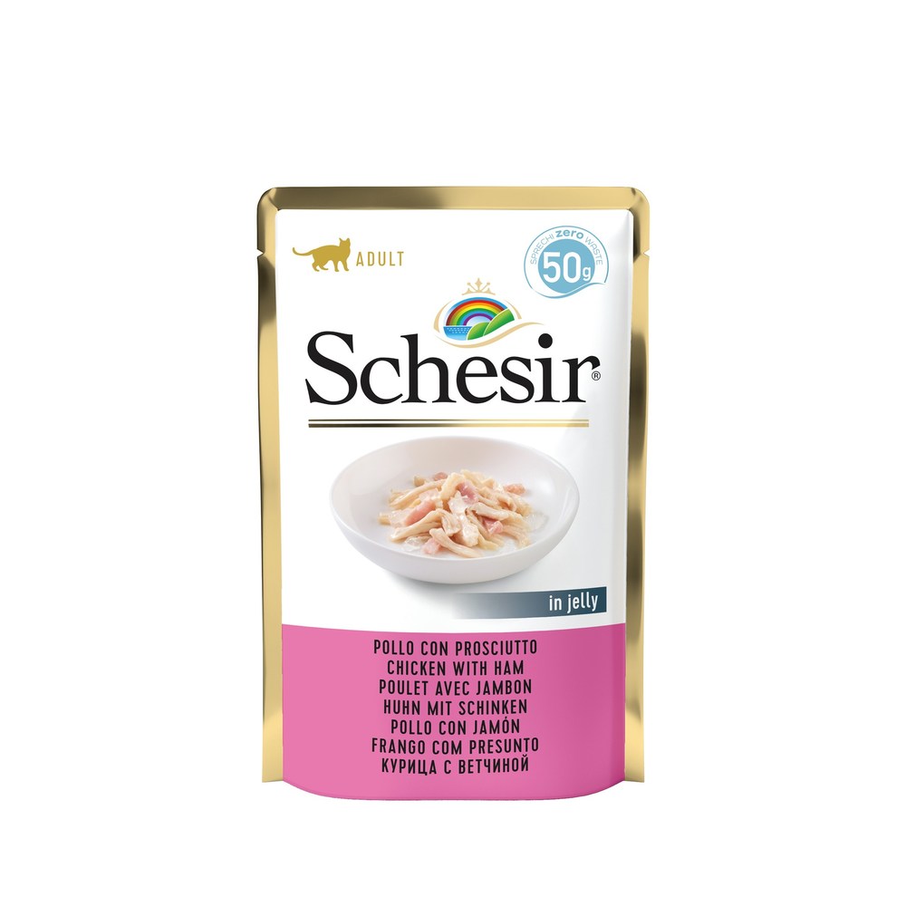 Schesir kurczak, szynka w galaretce adult 50 g