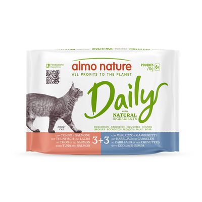 Almo Nature Daily Menu mix smaków w bulionie adult 70 g × 6