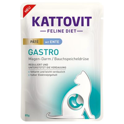 Kattovit Gastro Digestive kaczka pasztet adult 85 g × 30
