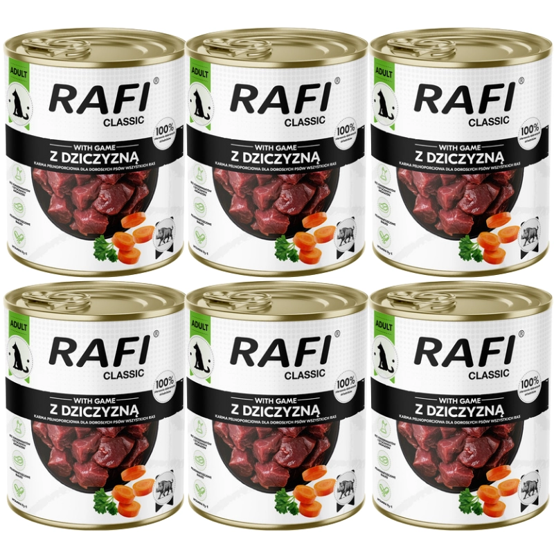 Dolina Noteci Rafi Classic dziczyzna 800 g × 6
