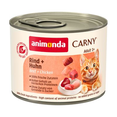 Animonda Carny Sensitive kurczak, wołowina pasztet adult 200 g × 6