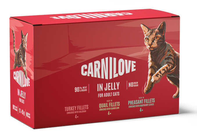 Carnilove mix smaków w galaretce adult 85 g × 12