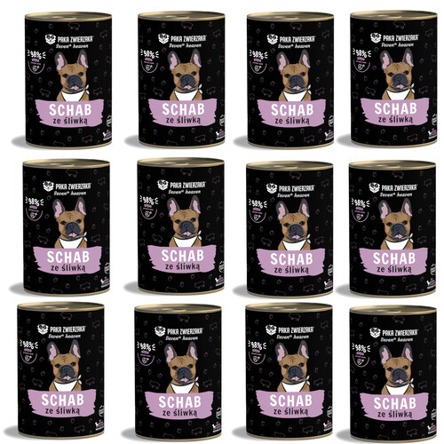 Paka Zwierzaka Seventh Heaven wieprzowina 400 g × 12