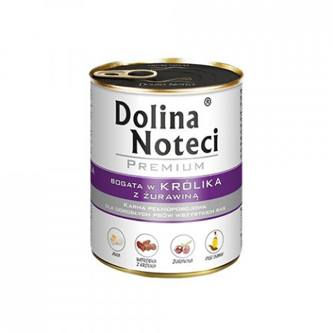 Dolina Noteci Premium królik, żurawina adult 800 g