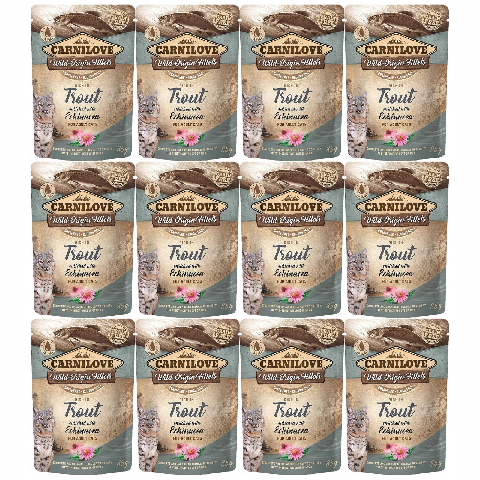 Carnilove pstrąg adult 85 g × 12