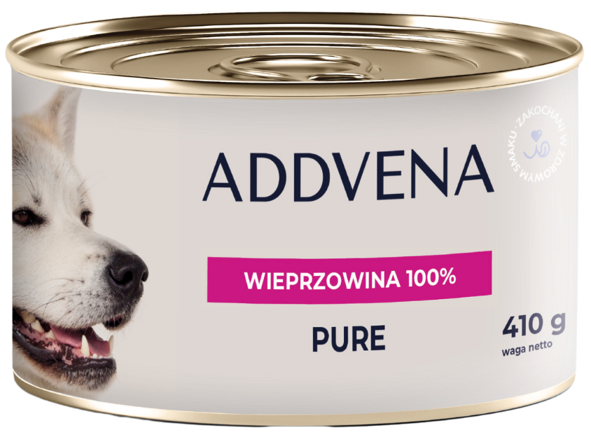 Addvena Moist Pure wieprzowina adult 410 g