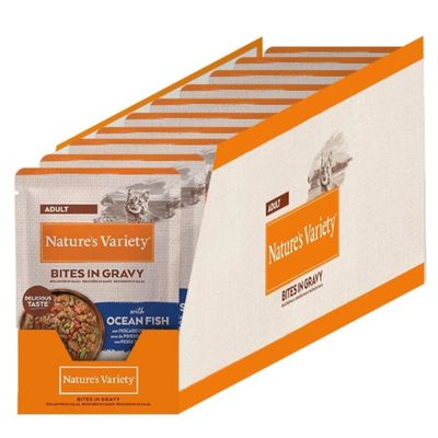 Nature's Variety Bites ryby w sosie adult 85 g × 22